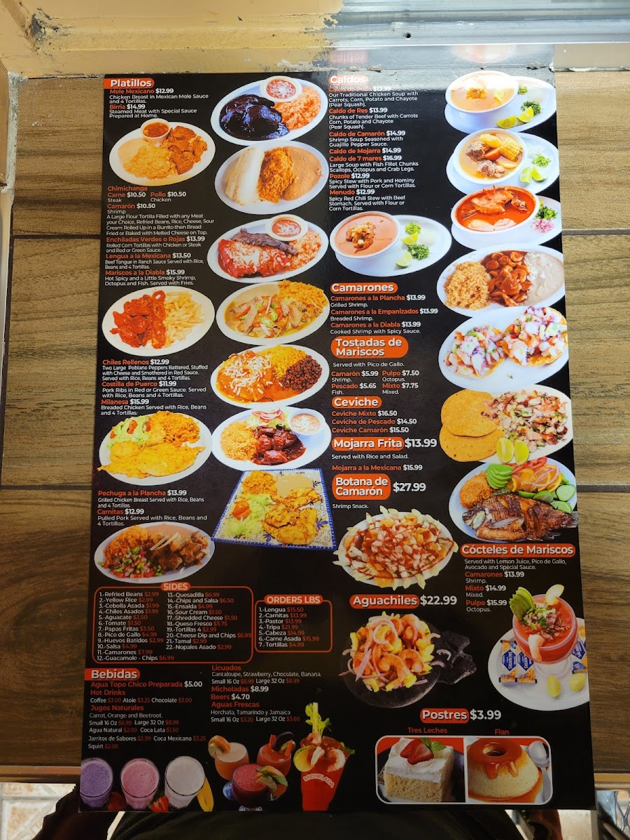 Menu El Tequila Sunrise Mexican Restaurant And Bar-4